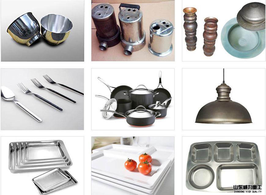 不銹鋼制品專用油壓機(jī)加工生產(chǎn)實例